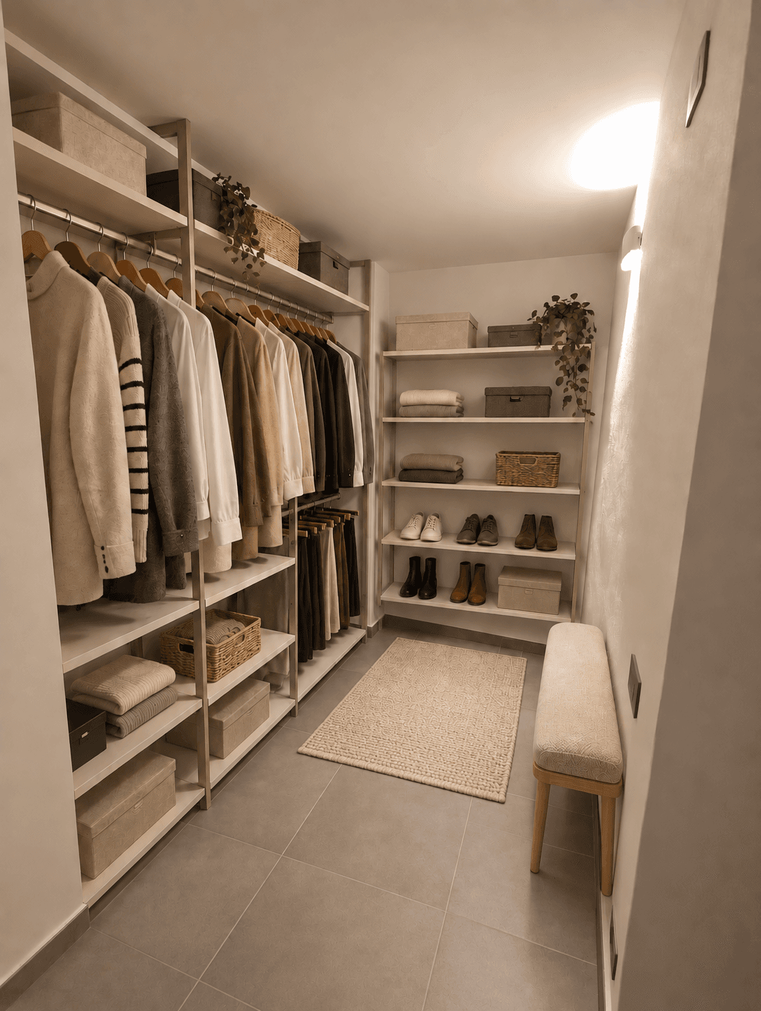 Cabina armadio · Appartamento n. 10 · Ipotesi di arredo