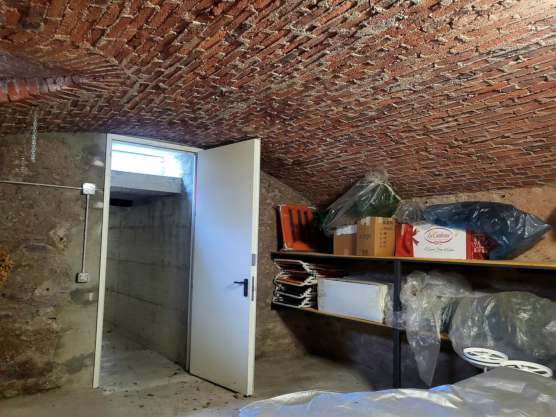 La cantina con i soffitti a botte